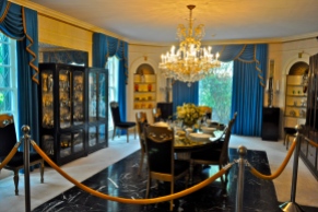 The dining area when you step into the foyer