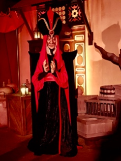 Jafar was out with the other villains for Halloween