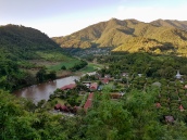 Looking down over Ban Thaton and the Mae Kok River